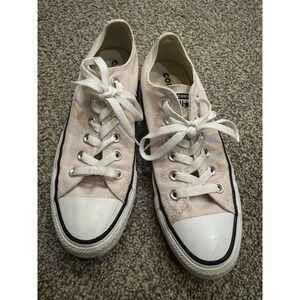 Converse Shoes Womens 8 Sneakers Lace Up Lite Pink Canvas